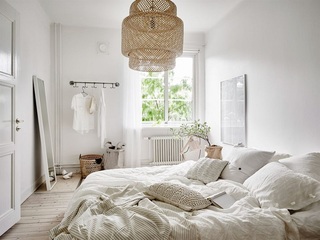 时尚自然北欧风格卧室装潢效果图