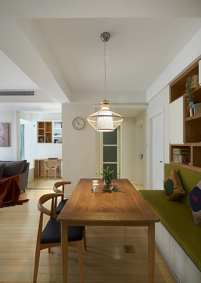 60平小户型餐厅卡座设计_齐家网装修效果图