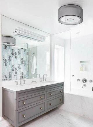 北欧简约卫生间浴室柜装饰效果图
