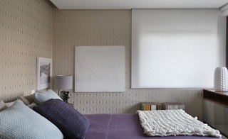 简约设计风格卧室墙纸装饰图