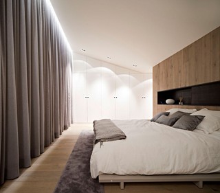 复式实木现代设计卧室设计装修效果图