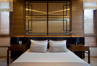 时尚现代新古典混搭卧室床头背景墙设计
