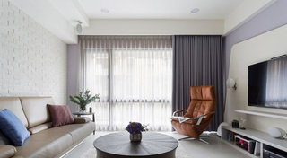 现代简约风格客厅窗帘设计