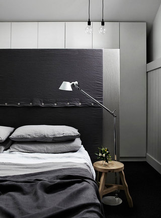 时尚黑白灰北欧卧室背景墙装饰