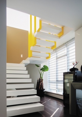 时尚现代复式楼梯设计装潢图