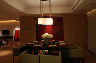 奢华典雅现代新中式餐厅家装效果图大全