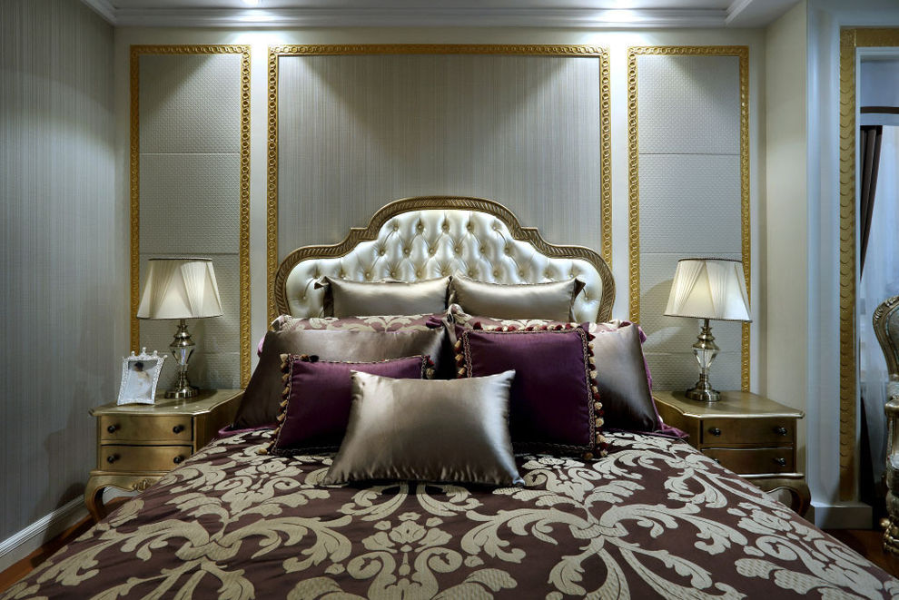 精致奢华欧式新古典卧室软装饰欣赏