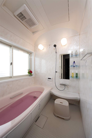 纯净现代日式风格卫生间浴缸设计装修图