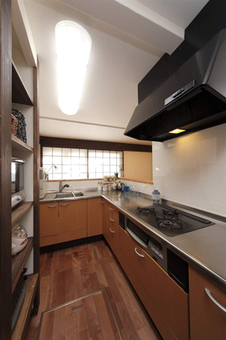 经典原始日式风格厨房设计装修图