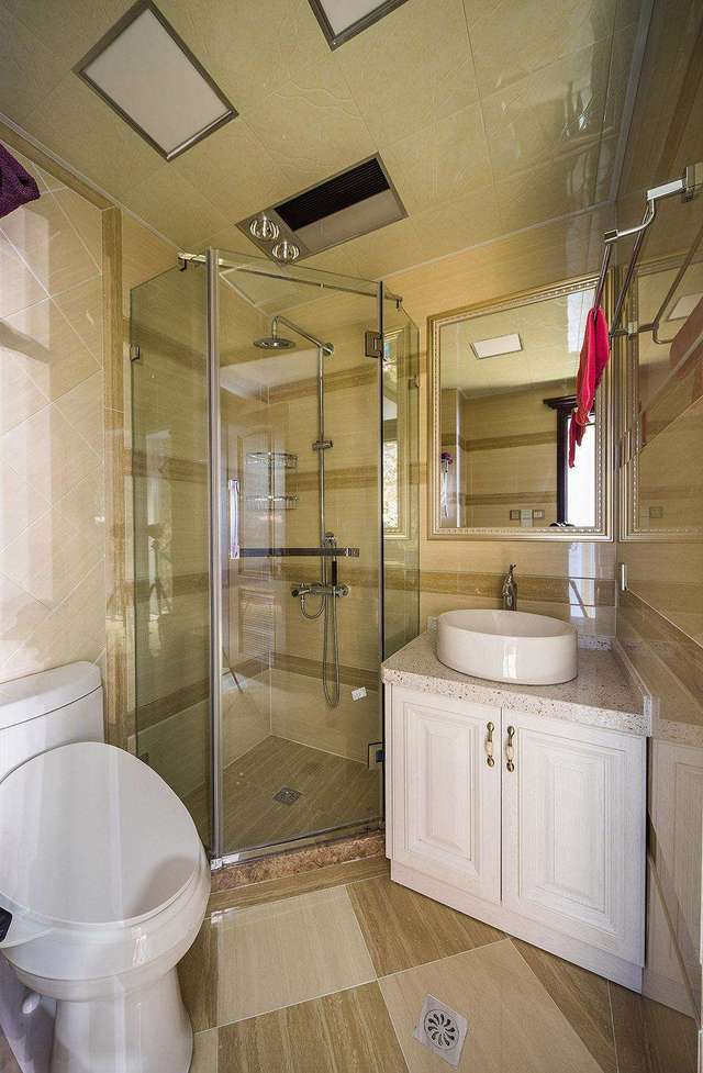 现代时尚干湿分离卫生间百叶窗设计图_齐家网装修效果图