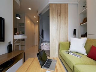 小户型单身公寓室内北欧装修隔断设计图