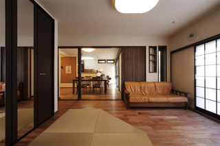 朴素原始日式风格两室两厅设计装修图