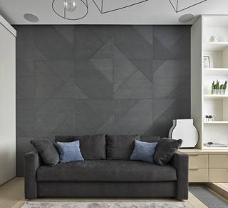 时尚现代家居沙发背景墙设计装修图