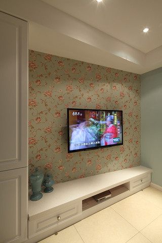 现代时尚设计家居电视背景墙墙纸装饰图