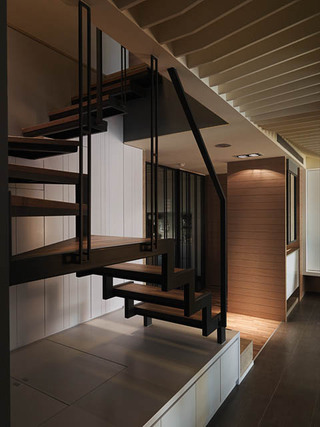 深韵现代风复式简易楼梯设计欣赏图