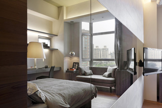 30平小户型现代简约混搭酒店式单身公寓设计