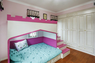 粉色温馨公主房装饰效果图