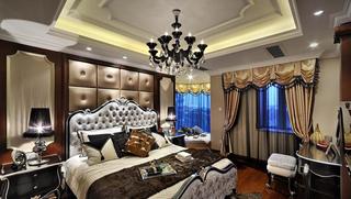 奢华欧式家装卧室软包背景墙欣赏