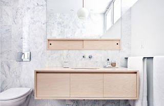 清新北欧简约卫生间浴室柜设计效果图