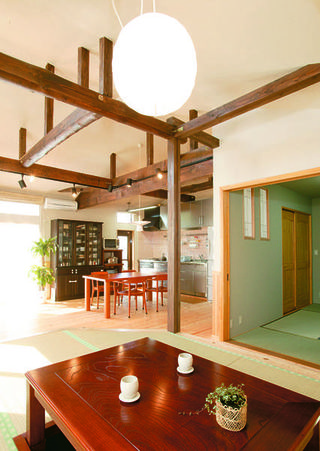 古典原木日式装修风格三居室内设计图片