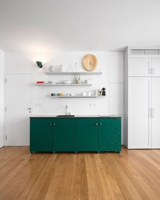 清新复古简欧设计绿色柜子效果图