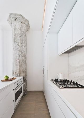 白色极简主义厨房设计装修图