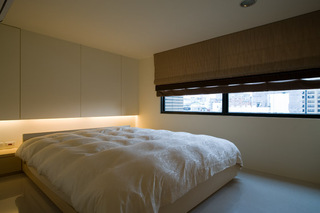 极简现代中式混搭卧室拉帘设计欣赏