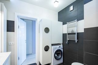 简约创意收纳小户型公寓洗衣房设计装修效果图