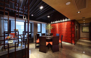 古典新中式风格公寓餐厅设计装修欣赏图