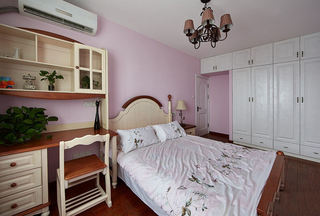 甜美粉美式家居卧室装饰效果图片