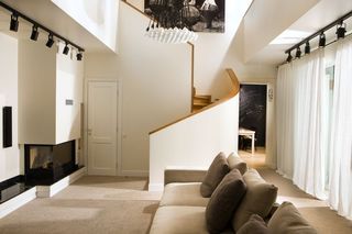 个性创意复古北欧风复式客厅沙发效果图
