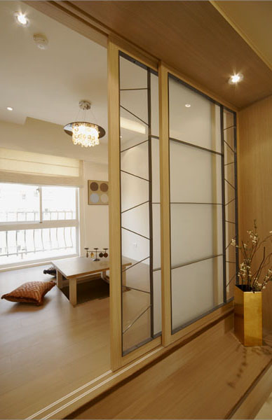 时尚暖色现代日式风格三居室美家欣赏