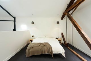 个性现代简约loft公寓卧室设计效果图