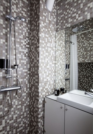 时尚现代设计马赛克卫生间室内效果图