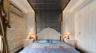 典雅欧式风格卧室白色衣柜装饰效果图