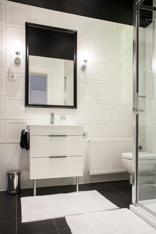 黑白北欧风格卫生间设计效果图片
