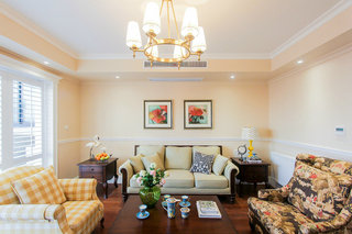 暖意休闲美式风格三居客厅设计装饰案例图