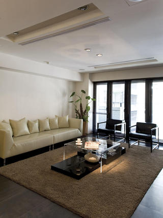 大气现代极简风格设计客厅沙发设计