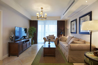 古典美式装修风格客厅整体设计效果图
