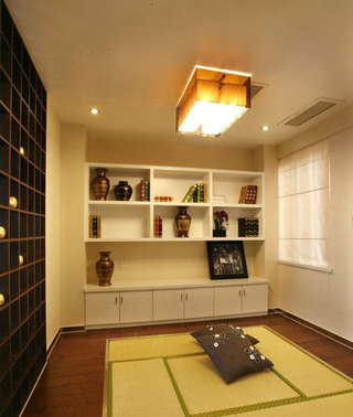典雅含蓄新中式家装休闲区榻榻米装饰效果图