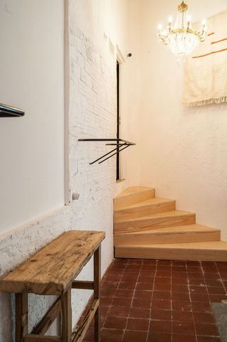 清新纯木简约自然小户型跃层室内楼梯设计
