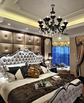 高贵奢华欧式摩登古典卧室软装配置美图