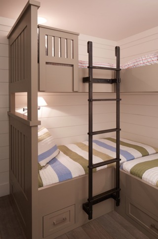 简约北欧风格儿童房双人床装修效果图