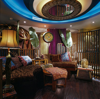 浓郁色彩东南亚异域风情客厅装修效果图