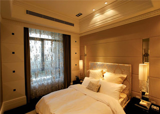 温馨潮流欧式风格卧室床头软包装饰效果图