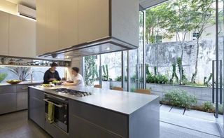 视野超赞现代高级公寓整体厨房设计装修图片