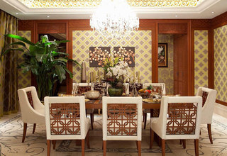 东南亚风格豪华别墅餐厅效果图片