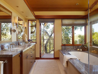 优雅自然美式住宅室内富裕型卫生间设计装修效果图
