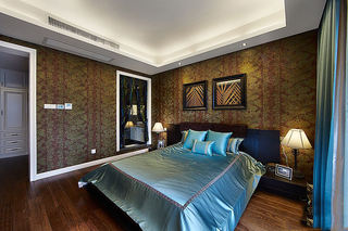 异域东南亚风格公寓卧室设计装潢效果图片