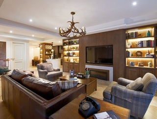 温馨典雅美式风格公寓室内设计装潢案例图